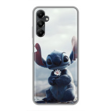Чехол с рисунком Стич для Samsung Galaxy A05s – Стич с цветочком