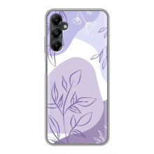 Силконовий чохол з принтом в квітах на Samsung Galaxy A05s – Фіолетовий дизайн