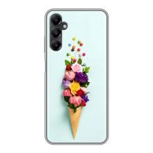 Чехлы с тематикой "ЦВЕТЫ" на Samsung Galaxy A05s (Цветок-мороженное)