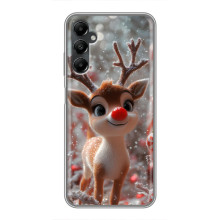 Яркий чехол для Samsung Galaxy A05s с Зимними Оленятами