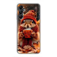 Друкований чохол 'Звірята з кавою' для Samsung Galaxy A05s – Білка з кавою