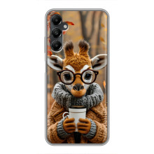 Друкований чохол 'Звірята з кавою' для Samsung Galaxy A05s – Жираф з кавою