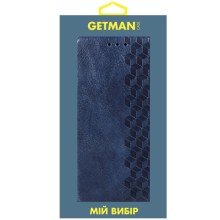 Кожаный чехол-книжка GETMAN Cubic (PU) для Samsung Galaxy A06 – Синий