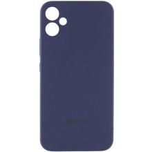 Чехол Silicone Cover Lakshmi Full Camera (AAA) with Logo для Samsung Galaxy A06 (Темно-синий)