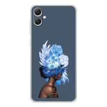 Чехлы (ART) Цветы на Samsung Galaxy A06 (VPrint) (Цветы на голове)