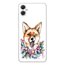 Чехлы с картинкой Лисички для Samsung Galaxy A06 (VPrint) (Веселая лисичка)