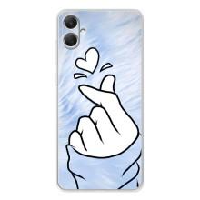 Чехлы (Знак сердечка) на Samsung Galaxy A06 – Сердечка знак
