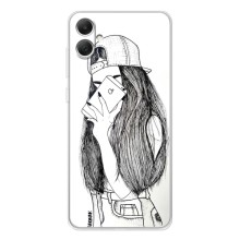 Чехол с печатью для Samsung Galaxy A06 - (Мода) (AlphaPrint) (Фото девочки)
