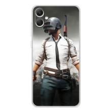 Силиконовый чехол с картинкой "Герой Pubg" на Samsung Galaxy A06 – Пабг