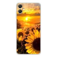 Чехол с Цветами для Samsung Galaxy A06 (поле подсолнухов)