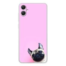 Бампер для Samsung Galaxy A06 з картинкою "Песики" (Собака на рожевому)