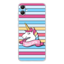 Чохол для Галаксі А06 - (Єдинорожки - Новинки) (AlphaPrint) (Unicorn)