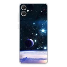 Чехол (ТПУ) с планетами на Samsung Galaxy A06 – Космический вид