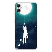 Чехол (ТПУ) с планетами на Samsung Galaxy A06 – To The moon