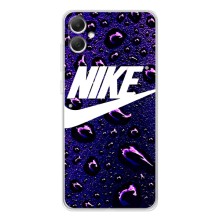 Чехол с логотипом Найк на Samsung Galaxy A06 – Найк на фиолетовом