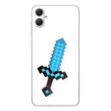 Чехлы для Samsung Galaxy A06 (Персонажи Майн Крафт) – Меч