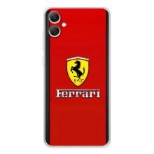 Силіконовий бампер з картинкою машини на Samsung Galaxy A06 – Ferrari Logo