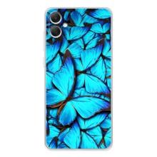 Силиконовый бампер с картинкой животных для Samsung Galaxy A06 (Крылья бабочек)