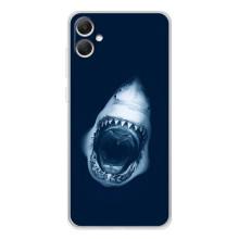 Силиконовый бампер с картинкой животных для Samsung Galaxy A06 (Пасть Акулы)