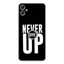 Силіконовый Чохол на Samsung Galaxy A06 з картинкою НАЙК (Never Give UP)