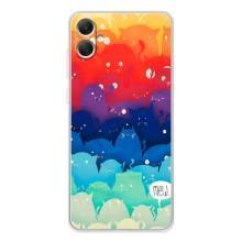 Силиконовый чехол с котиком для Samsung Galaxy A06 – Mew