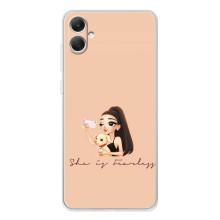 Силиконовый Чехол на Samsung Galaxy A06 с картинкой Стильных Девушек – С собакой