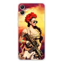 ЗСУ Чехлы (TPU) для Samsung Galaxy A06 – Женщина солдат