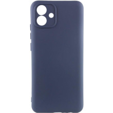 Чехол TPU GETMAN Liquid Silk Full Camera для Samsung Galaxy A07 – Синий