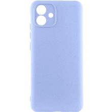 Чехол TPU GETMAN Liquid Silk Full Camera для Samsung Galaxy A07 – Сиреневый