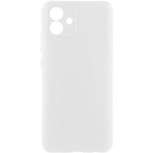 Чехол TPU GETMAN Liquid Silk Full Camera для Samsung Galaxy A07 – Белый