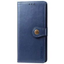 Кожаный чехол-книжка GETMAN Gallant (PU) для Samsung Galaxy A07 – Синий