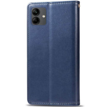 Кожаный чехол-книжка GETMAN Gallant (PU) для Samsung Galaxy A07 – Синий