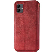Кожаный чехол-книжка GETMAN Cubic (PU) для Samsung Galaxy A07 – Красный