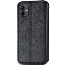 Кожаный чехол-книжка GETMAN Cubic (PU) для Samsung Galaxy A07 – Черный
