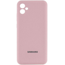 Чехол Silicone Cover Lakshmi Full Camera (AA) with logo для Samsung Galaxy A07 – Розовый