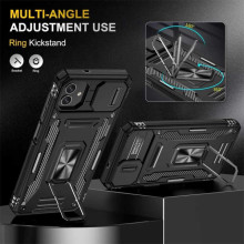 Ударопрочный чехол Camshield Army Ring для Samsung Galaxy A07 – Черный