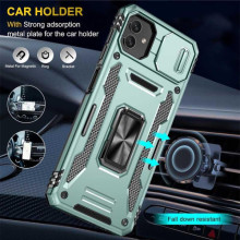 Ударопрочный чехол Camshield Army Ring для Samsung Galaxy A07 – Зеленый