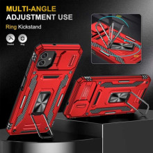 Ударопрочный чехол Camshield Army Ring для Samsung Galaxy A07 – Красный