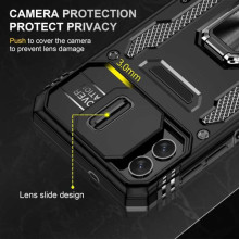 Ударопрочный чехол Camshield Army Ring для Samsung Galaxy A07 – Черный