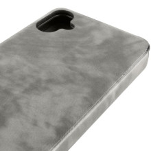 Кожаный чехол-книжка Belora для Samsung Galaxy A07 / A06 – Серый