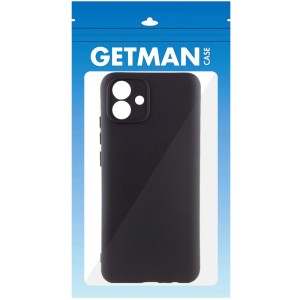 Чехол TPU GETMAN Liquid Silk Full Camera для Samsung Galaxy A08 / A07 4G / A07s – Черный