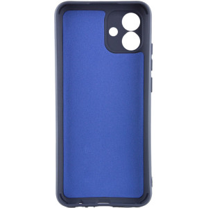Чехол TPU GETMAN Liquid Silk Full Camera для Samsung Galaxy A08 / A07 4G / A07s – Синий