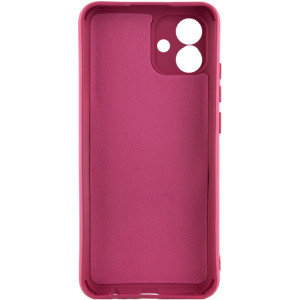 Чехол TPU GETMAN Liquid Silk Full Camera для Samsung Galaxy A08 / A07 4G / A07s – Бордовый
