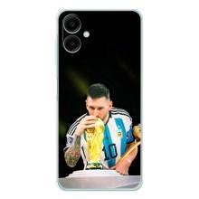 Чехлы для Samsung Galaxy A07 (Leo чемпион) (AlphaPrint) (Кубок Месси)