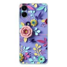 Чехлы с Цветами для Samsung Galaxy A07 (VPrint) (Цветочный дизайн)