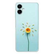 Чехлы с Цветами для Samsung Galaxy A07 (VPrint) (Желтый цветок)