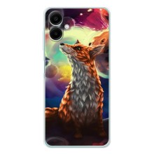 Чехлы с картинкой Лисички для Samsung Galaxy A07 (VPrint) (Лисица в космосе)