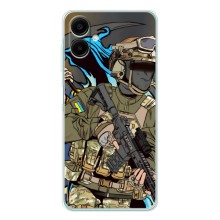 Чехлы с картинкой ЗСУ для Samsung Galaxy A07 (AlphaPrint) (Воїн ЗСУ)