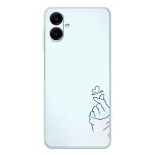 Чехлы (Знак сердечка) на Samsung Galaxy A07 – Сердце на голубом