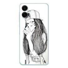 Чехол с печатью для Samsung Galaxy A07 - (Мода) (AlphaPrint) (Фото девочки)